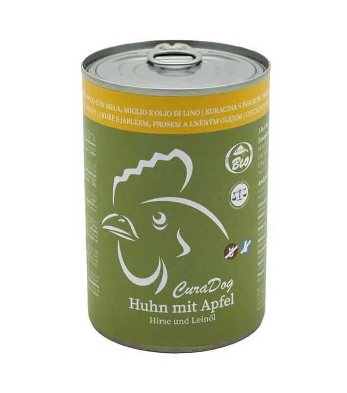 Reico Nassfutter CuraDog Bio Huhn mit Apfel