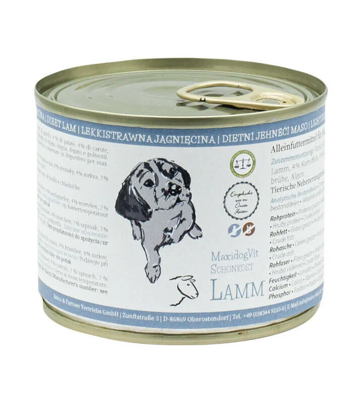 Reico Nassfutter MaxidogVit Schonkost Lamm
