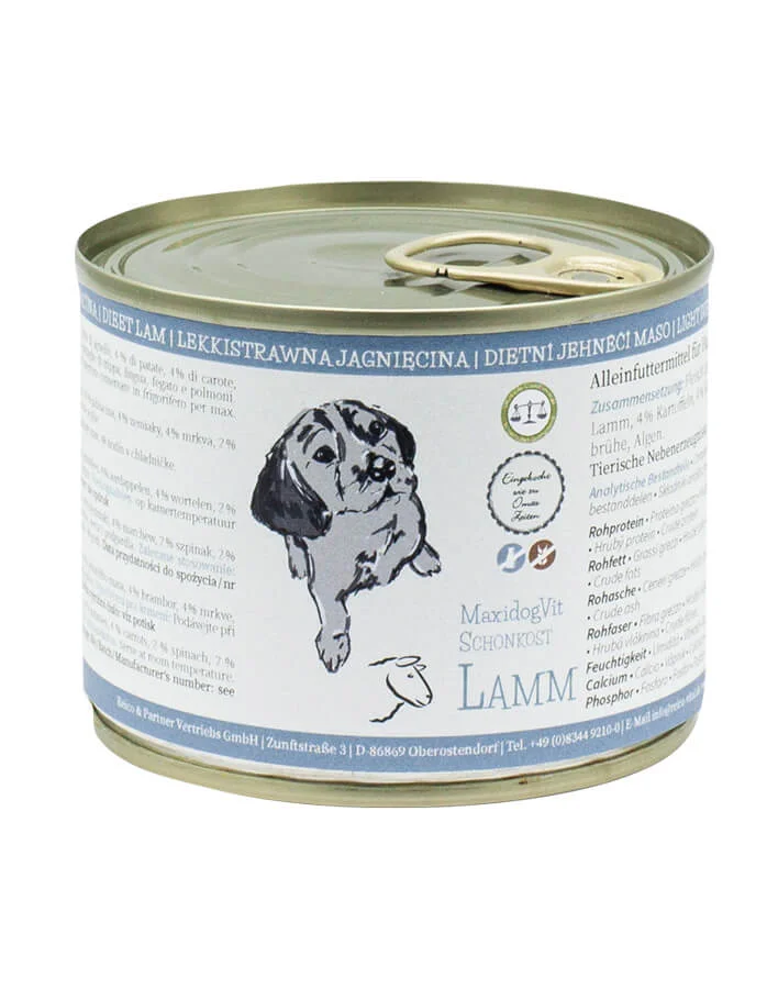 Reico MaxidogVit  Schonkost Lamm | Futter fr ltere Hunde
